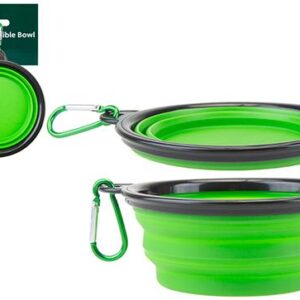 Crufts Collapsible Pet Bowl With Hook 350ml